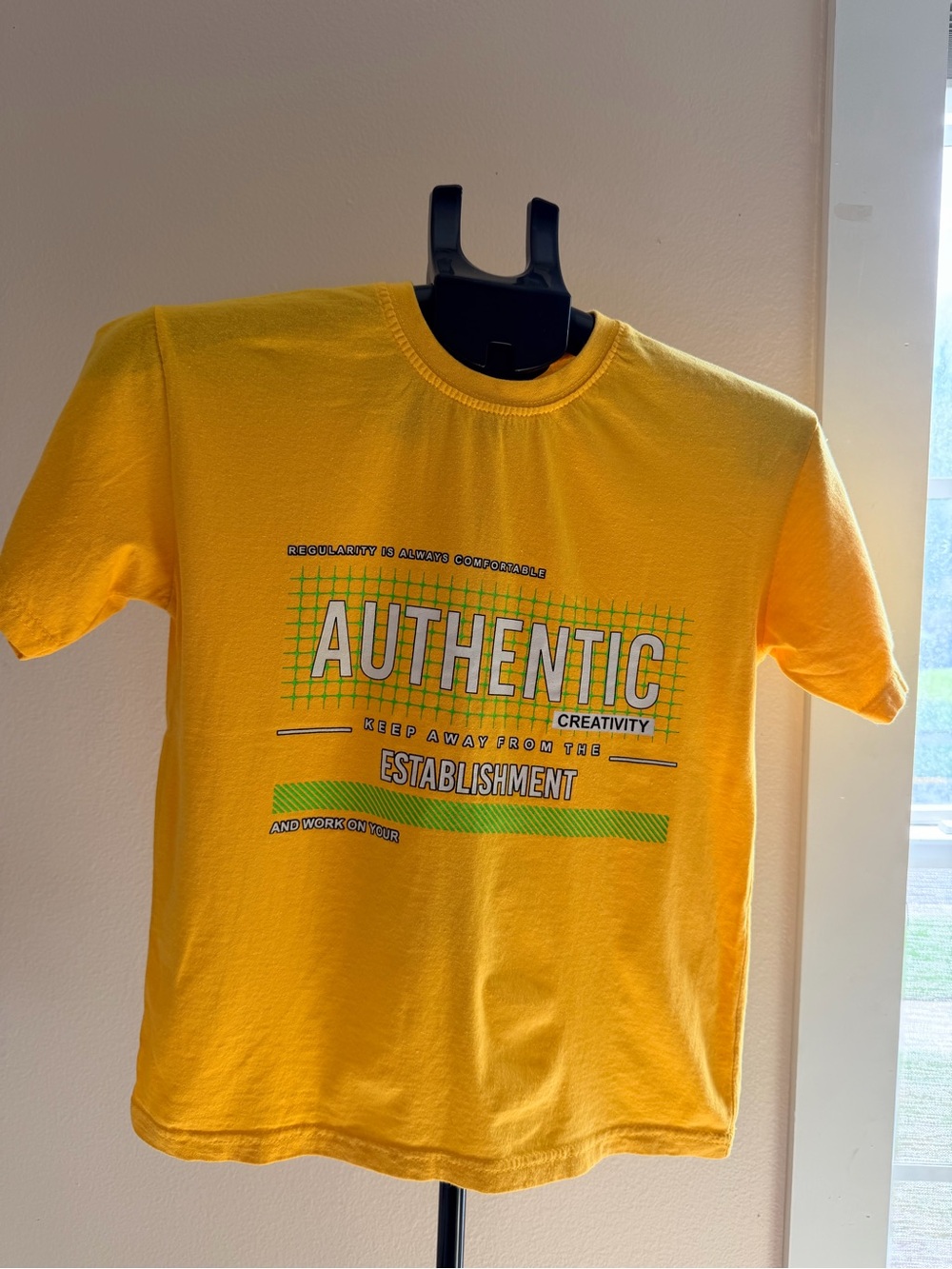 Authentic Crewneck Tee - Yellow